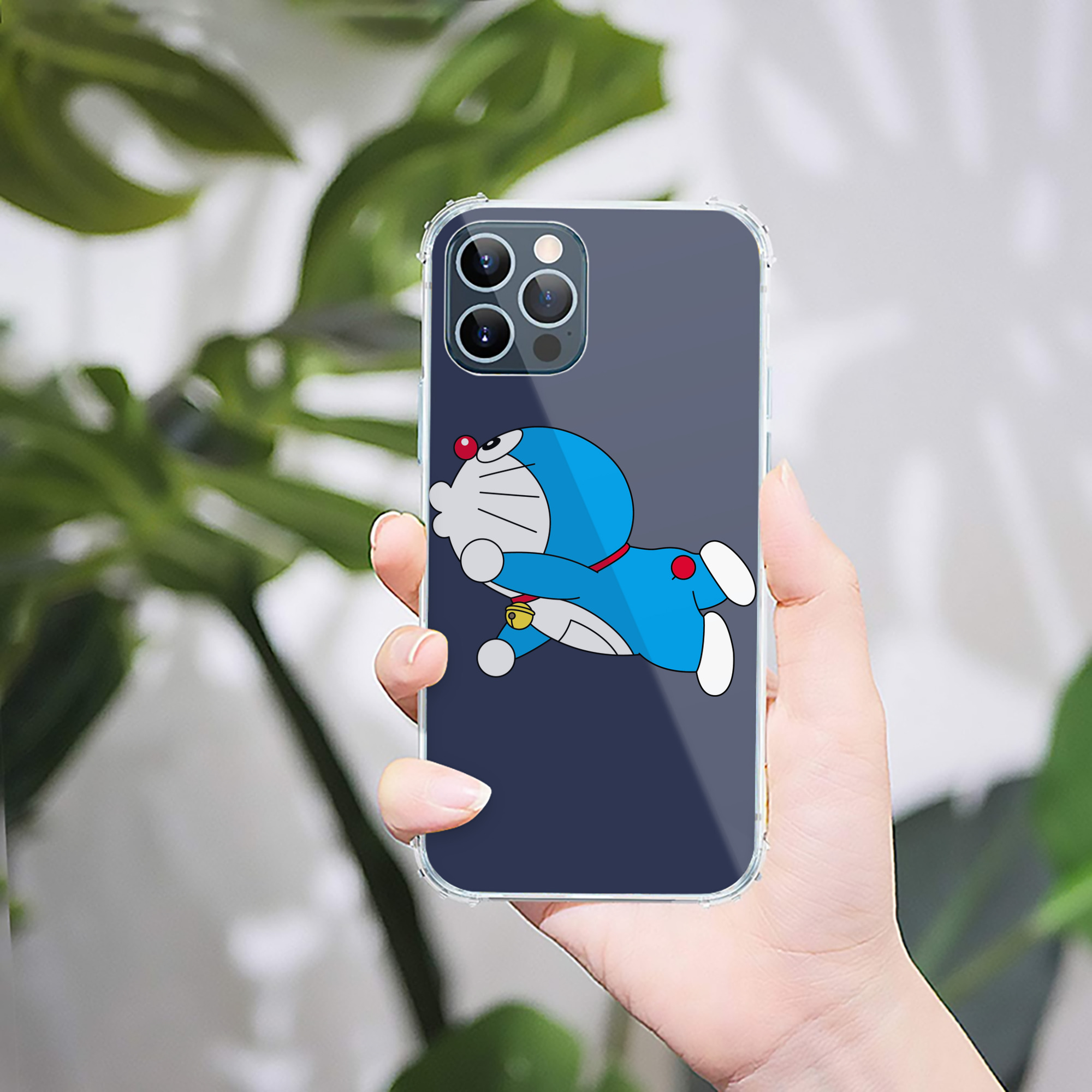 （画像用） ドラえもん Doraemon 【iPhone 12シリーズ対応】透明スマホケース（クリアソフトケース）